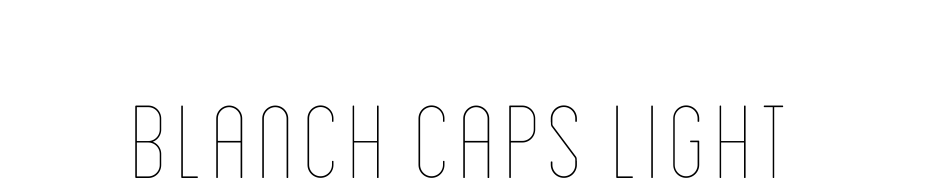 Blanch Caps Light Yazı tipi ücretsiz indir